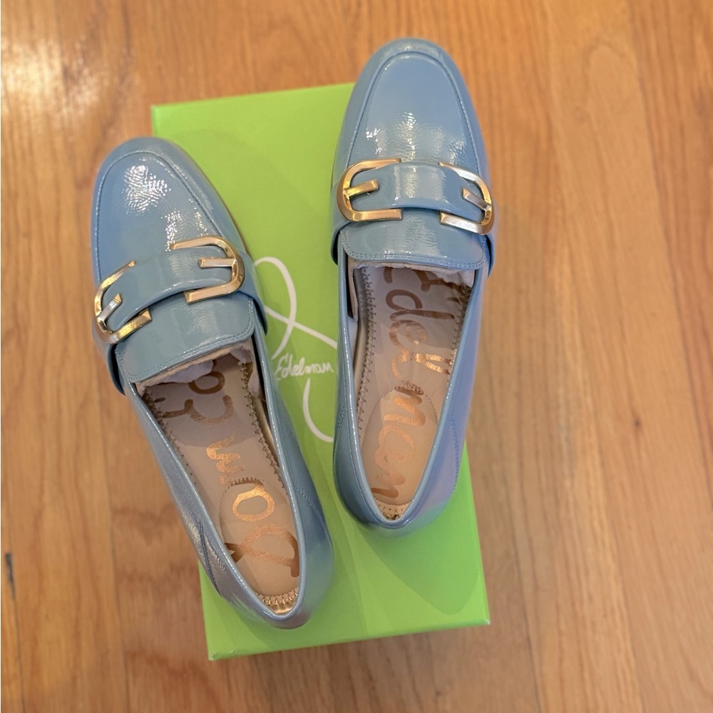 SAM EDELMAN Leonie Buckle Faux Patent Leather Loafers - Women’s Size 6 - New - Picture 6 of 10